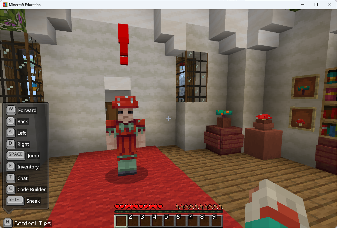 Non player character with a '!' above their head.